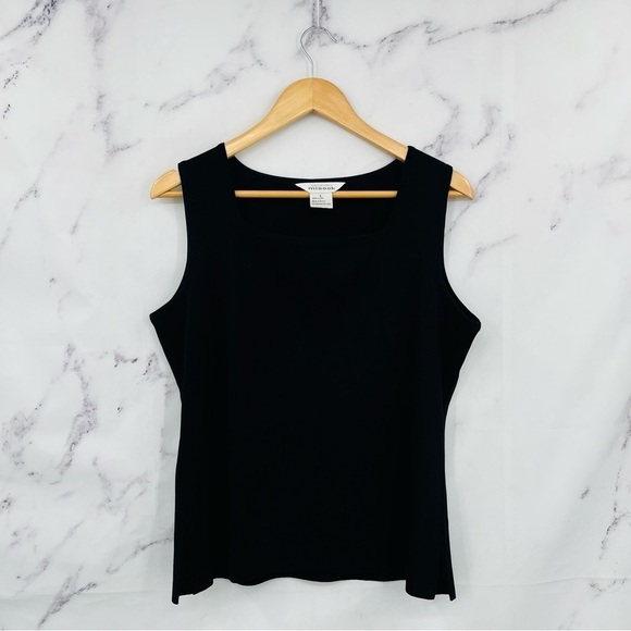 Misook Classic Knit Tank Top - Black - Picture 3 of 6